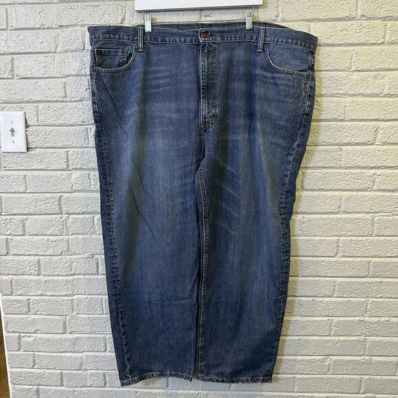 Levi's‎ 550 Jean Mens 50x30 Dark Wash Relaxed Fit Straight Leg Denim Cotton - Picture 2 of 4